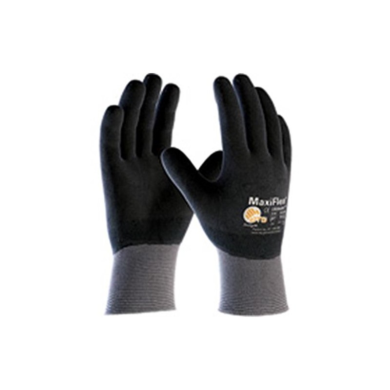 PIP Small MaxiFlex Ultimate by ATG Black Nitrile Full Coated