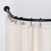 Ulable 24 Pack Shower Curtain Hooks Rings Roller Balls Shower