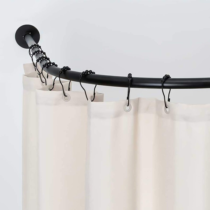 Ulable 24 Pack Shower Curtain Hooks Rings Roller Balls Shower