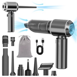 NWDEY Car Detailing Vacuum Cleaner – Cordless 20000Pa Handheld Mini Vacuum & Air Duster for Car Cleaning Kit, 3-Speed Brushless Motor, 6000mAh Battery, Home Office Camping