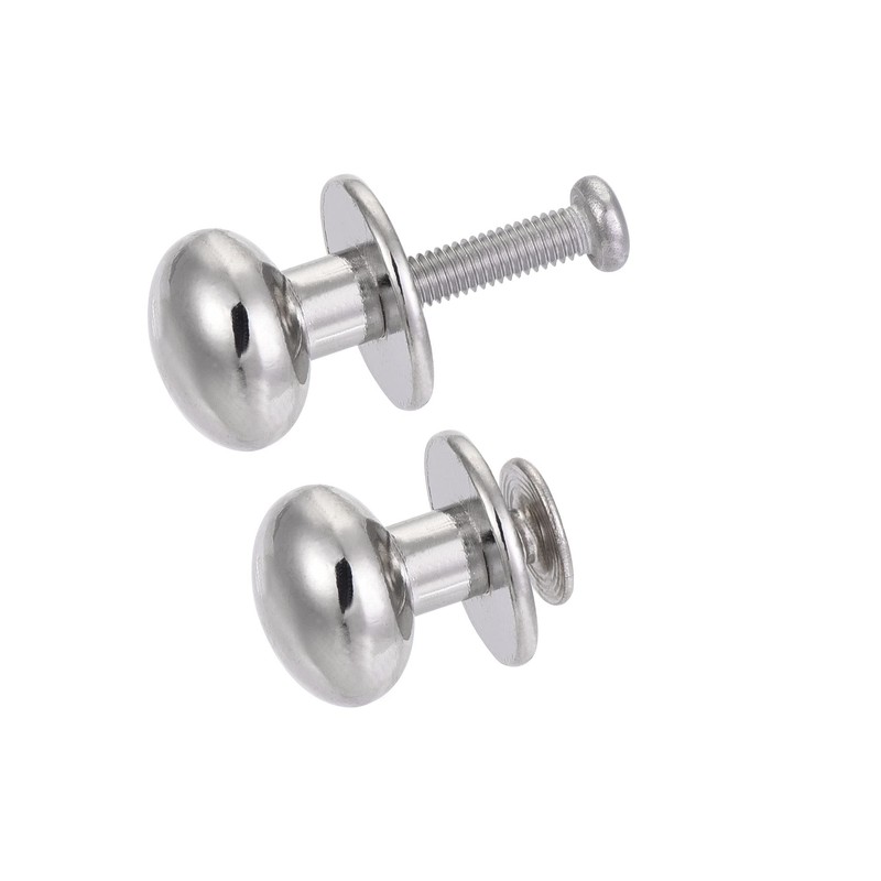 sourcing map 12mm Head Dia. Round Knobs Pull Handle, 10pcs