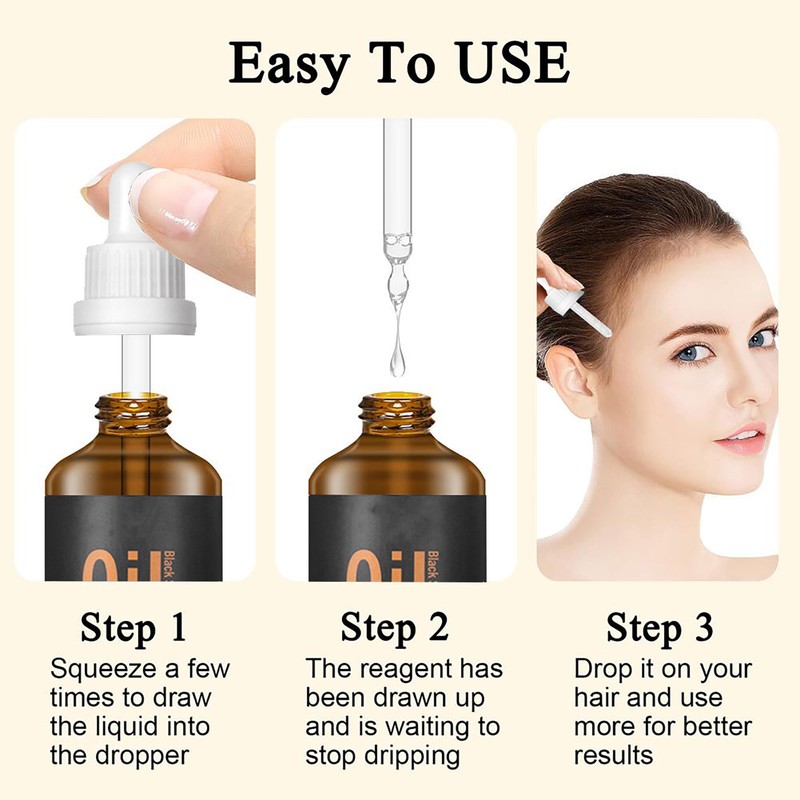 Black Seed Hair Oil-Cold-Pressed,2fl Oz Turkish Black Cumin Seed Oil