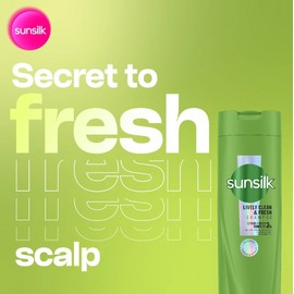 SUNSILK Lively Clean & Fresh Shampoo 625ml - Detoxify Scalp For Up To 48 Hours Freshness
