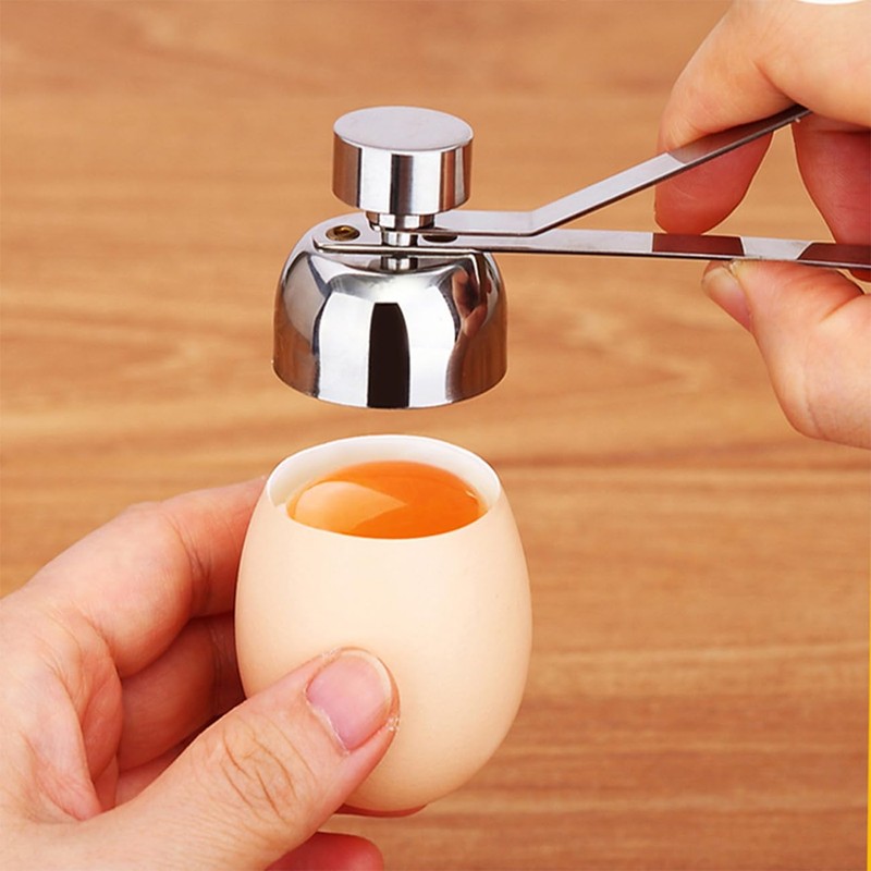 Egg Topper Stainless Steel Egg Shell Cutter Boiled Egg Cutter