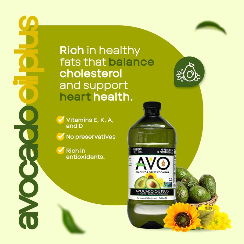 Avocado Oil Blend, Non-GMO, No Preservatives, 67.6 Fluid Ounces