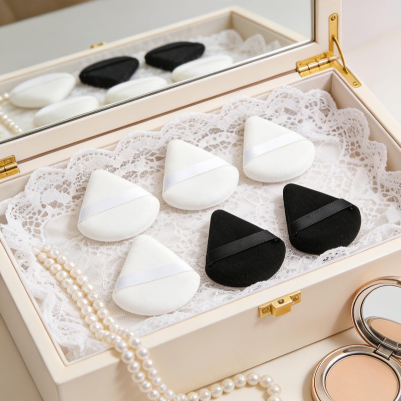 12 Pcs Triangular Powder Puff, Soft Wet Dry Makeup Wedges