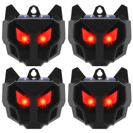 4 Pack Solar Nocturnal Animal Repeller, Predator Lights for Chicken Coop, Animal Deterrent Devices Light Sensor Deer Repellent, Effective Animal Repellent Outdoor for Coyote Raccoon Skunk Fox