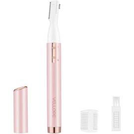 ZEXELLER Eyebrow Trimmer Kit, Eyebrow Grooming Set,Eyebrow Grooming Scissors, Electric Eyebrow Razor, 9 in 1 Eyebrow Scissors, Tweezer, Eyebrow Razor, Shaping Scissors & Brush