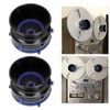 1 Pair NAB Hub Adapters Polished Aluminum Alloy Universal Loading