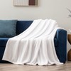 BEDELITE Fleece Blanket White Throw Blanket for Couch & Bed,