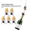 Topyond Golden Champagne Stoppers,Stainless Steel Reusable Wine Wine Stopper,Wine Stoppers