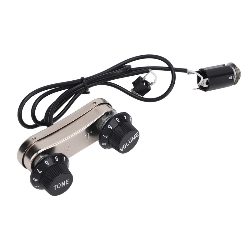 Violin Pickup Piezo Transducer Bridge Set with Tone Volume Knob