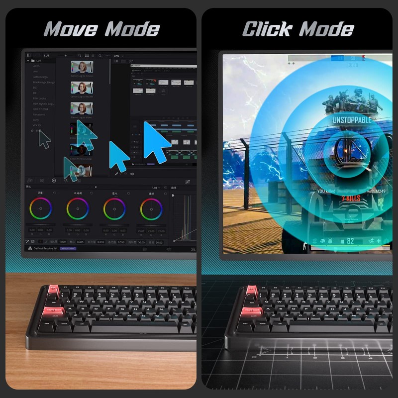 Wotbcg Mini Mouse Jiggler, USB Connection Mouse Mover 2 Modes
