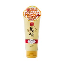 Richan Horse Oil & Charcoal Facial Cleansing Foam (Sakura Scent), Volume: 4.6 oz (130 g)