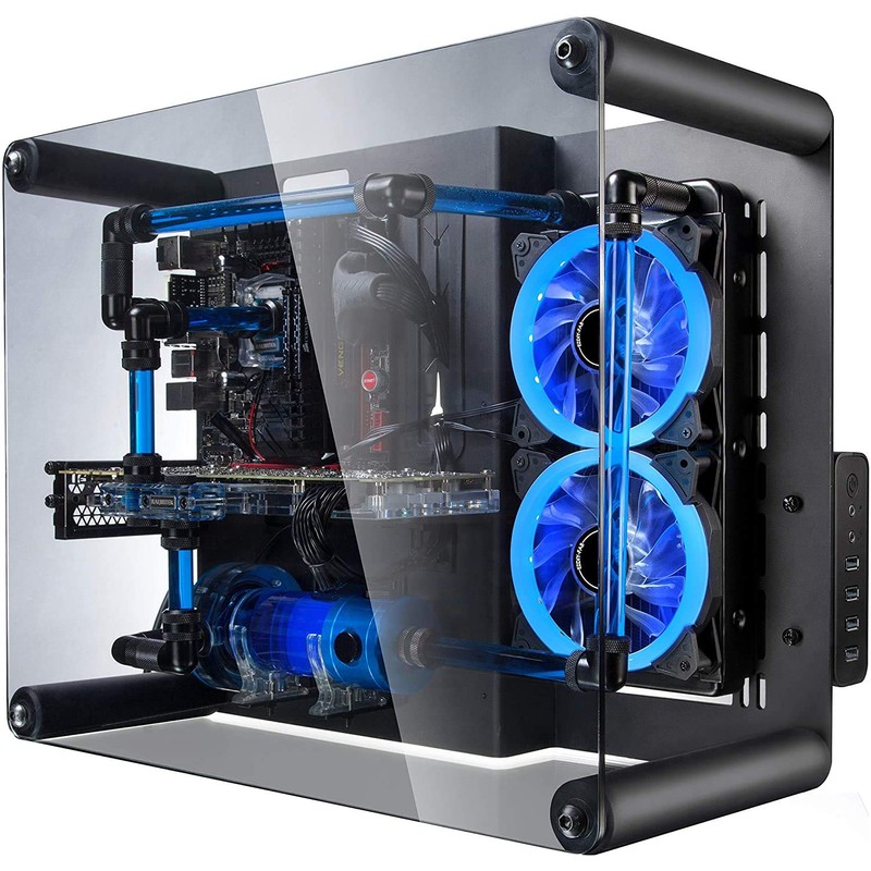 EZDIY-FAB 120mm PWM Blue Single Ring Fan, Blue LED PWM