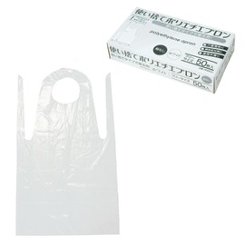 ACE WS6633 Disposable Polyethylene Aprons, Pack of 50, White