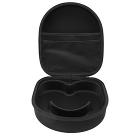 Headphone Case Waterproof Hard Shell Inner Mesh Pocket Protective Air Purifying Headset Carry Bag with Silicone Handle