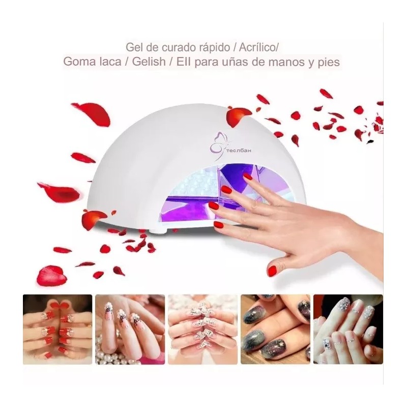 Tec.Bean Lampara Secador Uñas Manicura Esmalte Led Uv Curado Rapido