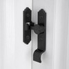 INIRET 2 Packs 90 Degree Black Barn Door Lock, Flip
