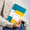 PAPERAGE Lined Pocket Journal Notebook, 2 Pack, (Turquoise), 160 Pages,