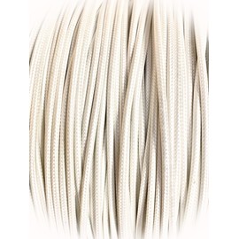 Srml White 18 Awg 25' Ft Fiber Glass Braid Appliance Hi Temp Wire Motor Durable, High-Efficiency Cables for Reliable Performance T1ACDS00439