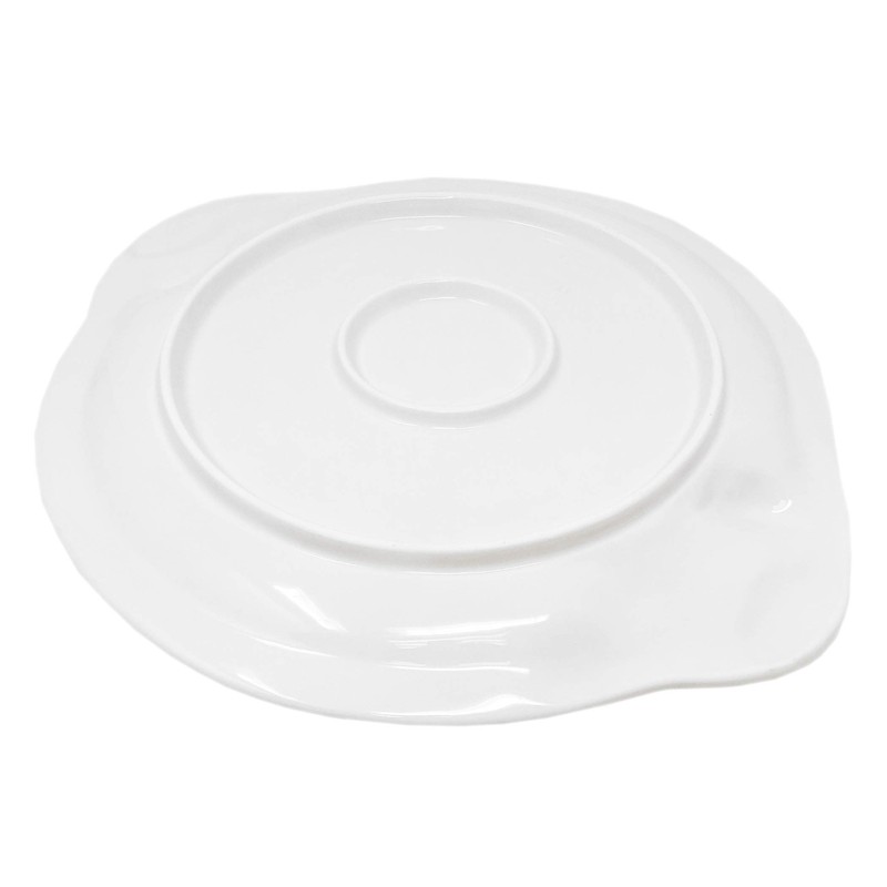 Hand Made Italian Ceramic Round Dinner Plate in Lemon Design