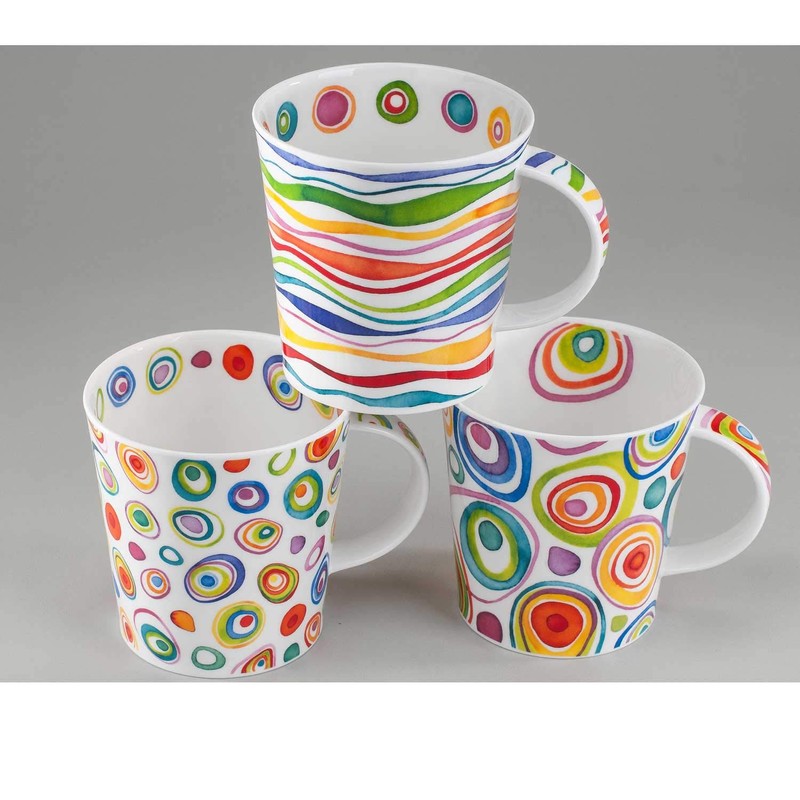 Dunoon Fine Bone China Cairngorm Shaped Mug - Ripple