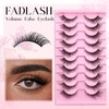 FADLASH False Eyelashes Natural Look Cat Eye Lashes Wear Comfortable