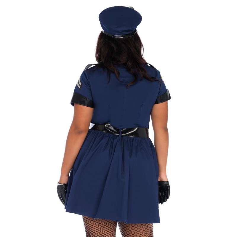 LegAvenue Damen Flirty Cop Kostüme, Blue, 1X-2X