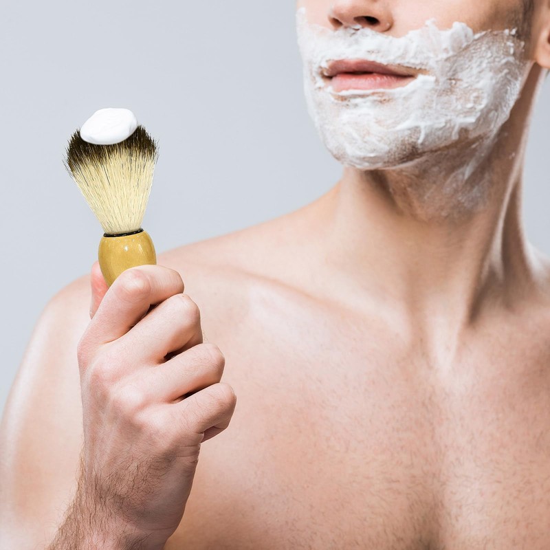 8 Pcs Shaving Brushes for Men with Wooden Handle -
