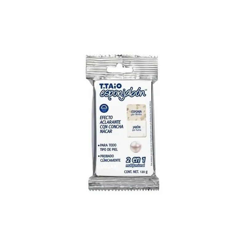 T.Taio Esponjabón Aclarante Con Concha Nácar 120g T.taio® 3 Pzas