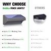 Bridika Solar Fence Lights, Fence Lights Fence Solar Lights Outdoor