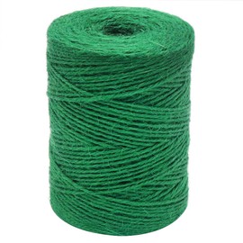 Tenn Well 2mm Green Jute Twine, 656 Feet Twist Twine String for Crafts, Gift Wrapping, Gardening and Holiday Decorations