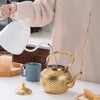 SANQIAHOME 1500ml teapot with Infuser stainless steel Water Boilers lifting