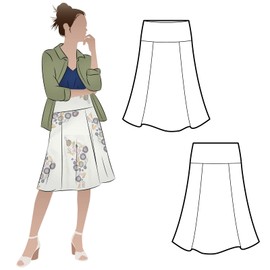 Style Arc Sewing Pattern - Gorgeous Gore Skirt (Sizes 18-30) - Click for Other