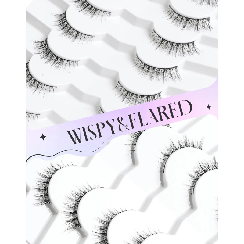 Ukrizi Natural Lashes Natural Eyelashes Short Eyelashes Natural Look False