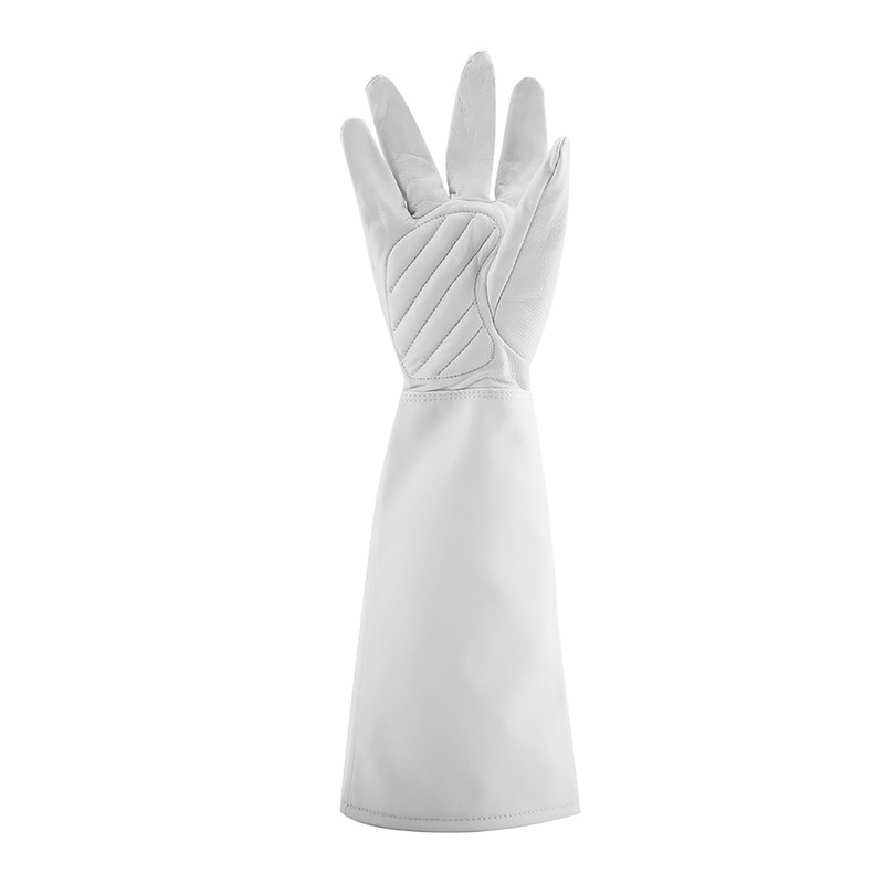 Rose Pruning Gardening Leather Gloves Wearproof Puncture Proof Long Work