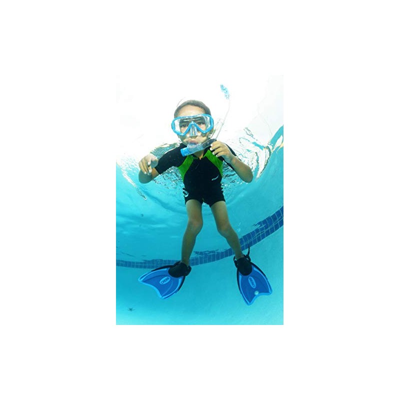 Cressi Kids Black/Lime Shorty Wetsuit Long Sleeve X-Large Age 6-8