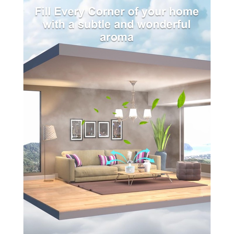 Rotatable Umbrella Humidifiers for Bedroom & Essential Oil Diffuser with