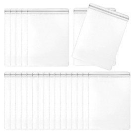 PATIKIL Jewelry Anti Oxidation Bag, 100 Pcs PVC Jewelry Anti Tarnish Storage Zipper Bags for Packaging Jewelry, Earrings, Rings, Necklaces, 3.15 x 3.35 inch, Clear