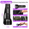 ANYGO 51 LED UV Black Light Flashlight, 395nm Portable Ultraviolet