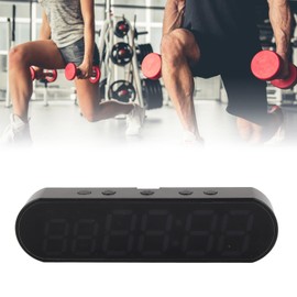 Gym Timer,Small Portable Gym Timer Clock,1000mAh USB Fitness Sports Interval Workout Timer Alarm Clock,Fitness Digital Timer for Home/Garage/Boxing