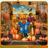 Buryeah Thanksgiving Photography Backdrop Scarecrow Pumpkin Photo Background Fall Backdrops