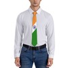 DABOYOZHZH India Flag Emblem Striped Necktie Men'S Neck Ties Mens