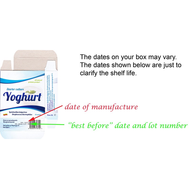 Yogurt Starter Cultures - Pack of 10 Freeze Dried Sachets