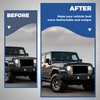 HECASA Hood Shield Compatible with 2007-2018 Jeep Wrangler JK PC