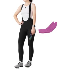 LAMEDA Cycling bib Pants Women, High Waist 3D Padded Cycling bib Trousers Breathable Quick Dry Bike Tights Bicycle Leggings