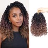 Vemet Goddess Locs Crochet Hair,8 Inch 9 Packs Faux Locs