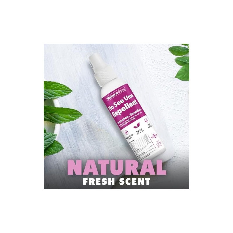 No-See-Ums Repellent Spray – Personal Protection for Beaches, Camping &