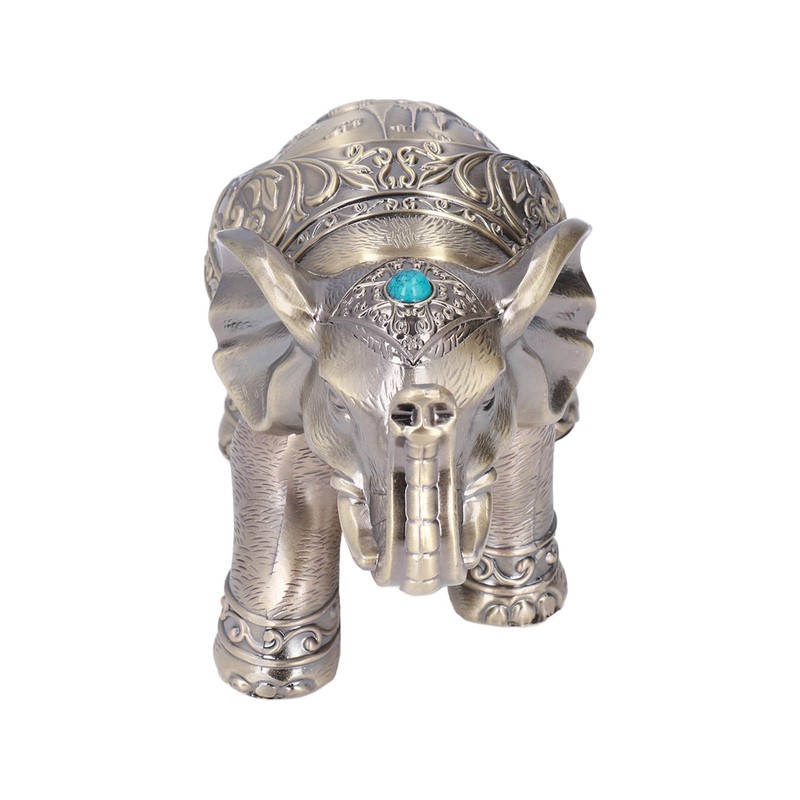 Cigar Ashtray Vintage Elephant Wind Proof Embossed Design Durable Metal